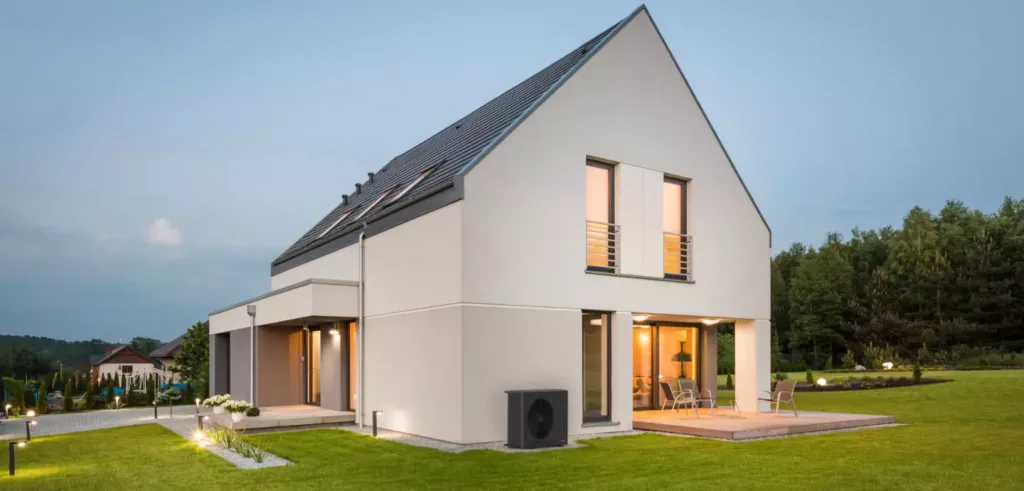 Modernes EFH mit Wärmepumpe